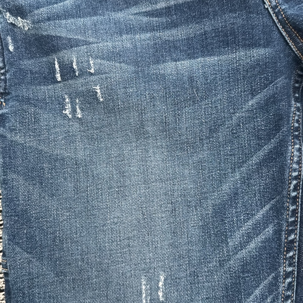 Pilcro Painters Blue Denim Cropped Overalls size 28 - Picture 7 of 10